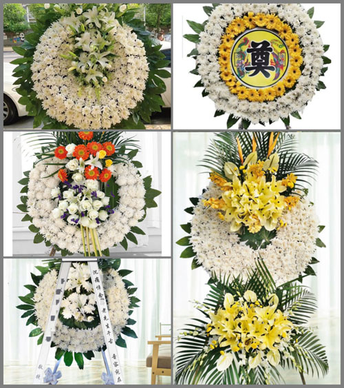 安徽安庆市岳西县黄尾镇严家村花圈速递